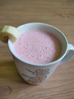 Foto resep Smoothies banana strawberry