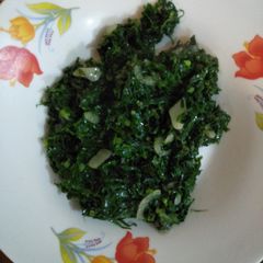 A picture of Fried kales.