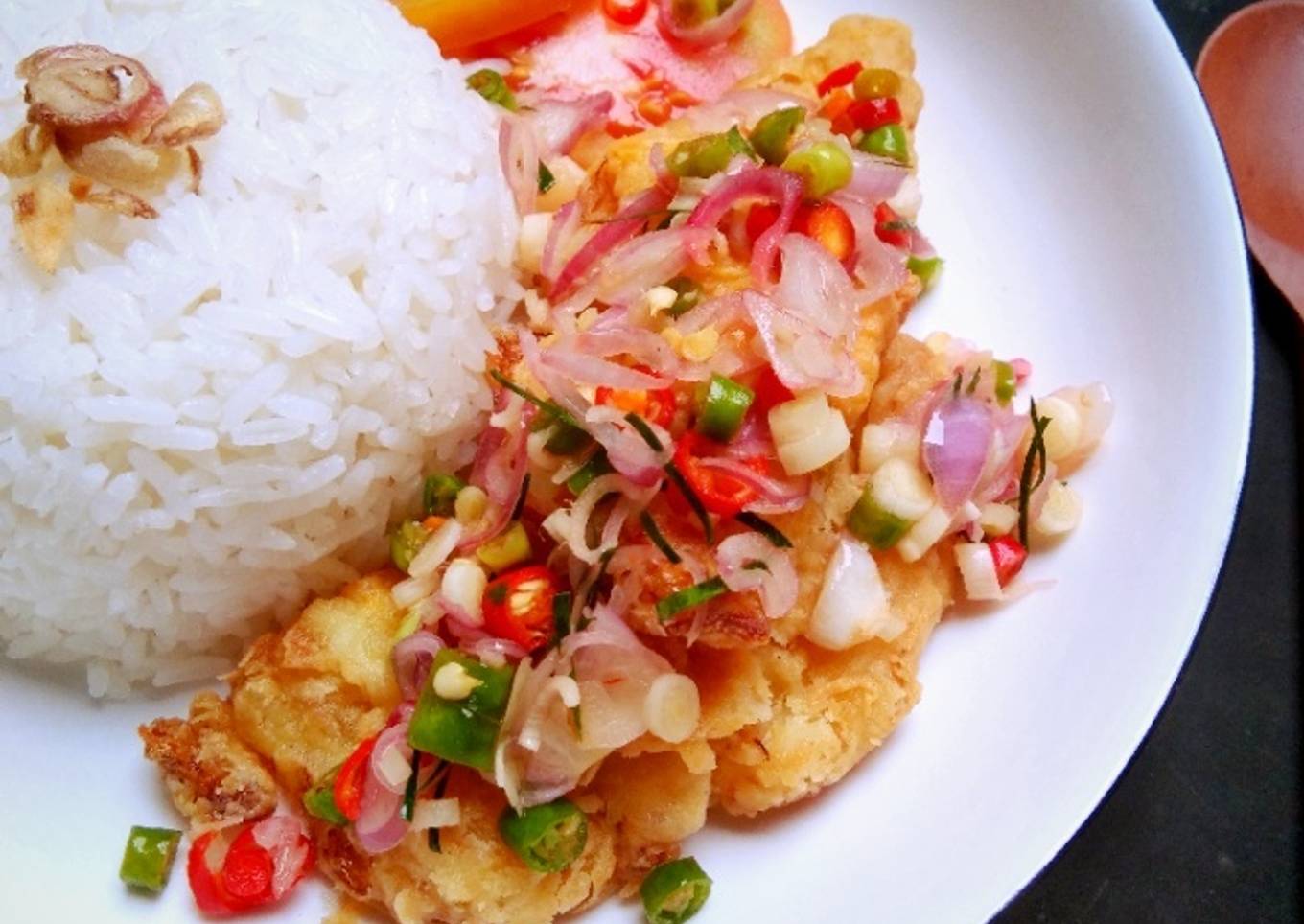 Telurium Chains Crispy Sambal Mata: