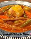 Carne deshebrada con verduras🌺