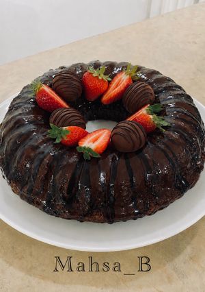 عکسی از دستور کیک شکلاتی خیس