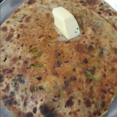 A picture of Methi Onion Paneer Parantha.