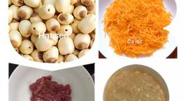 Hình ảnh món Cháo thịt bò cà rốt và hạt sen