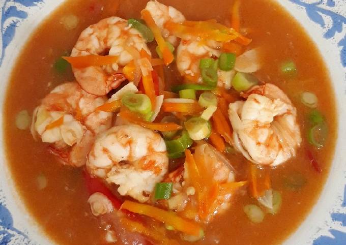 Udang Asam Manis / Sweet and Sour shrimp