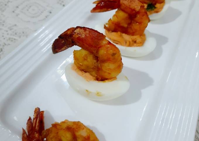 Prawn Egg Deviled