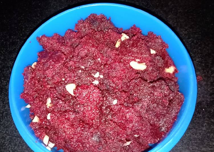 How to Make Quick Beetroot Banana halwa