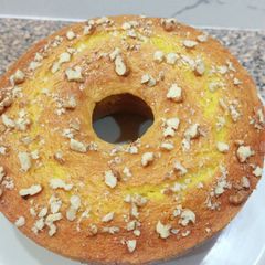A picture of Orange honey Bundt cake.