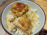 日式蒜香奶油雞腿蓋飯