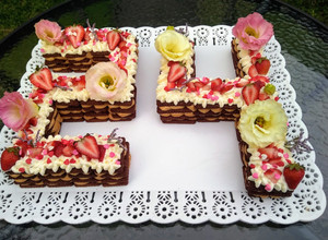 Una foto de Chocotorta en forma de números👩🏼‍🍳😋🍓