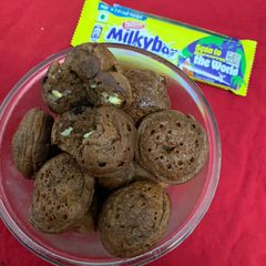 A picture of Milkybar pancake Paniyaram.