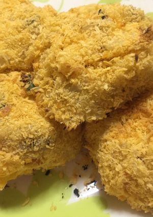 Una foto de Arancini de jamón y queso