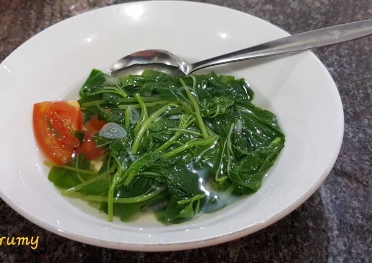 Spinach...in clear soup alias sayur bening