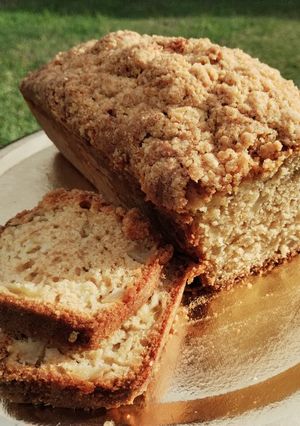 Una foto de Budín de Manzana con crumble
