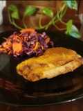 Escalopes de pescado a la mostaza