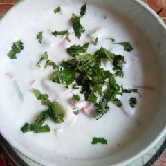 Vegetable raita A picture of Vegetable raita.
