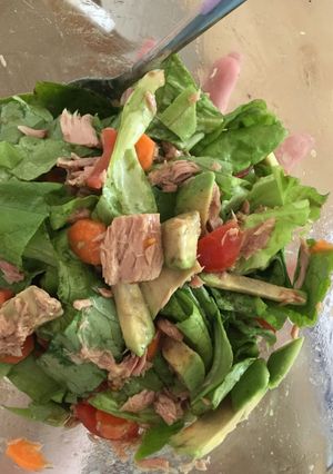 A picture of Tuna salad.