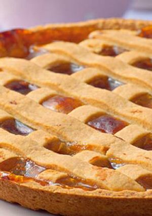 Una foto de Pastafrola con dulce de leche