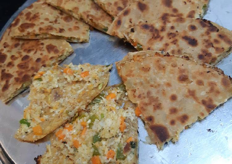 Steps to Make Super Quick Homemade Cheese Cauliflower Paratha