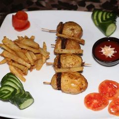 A picture of Fried potato basket with fries 😋.