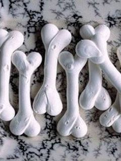 Una foto de Galletas en forma de hueso
