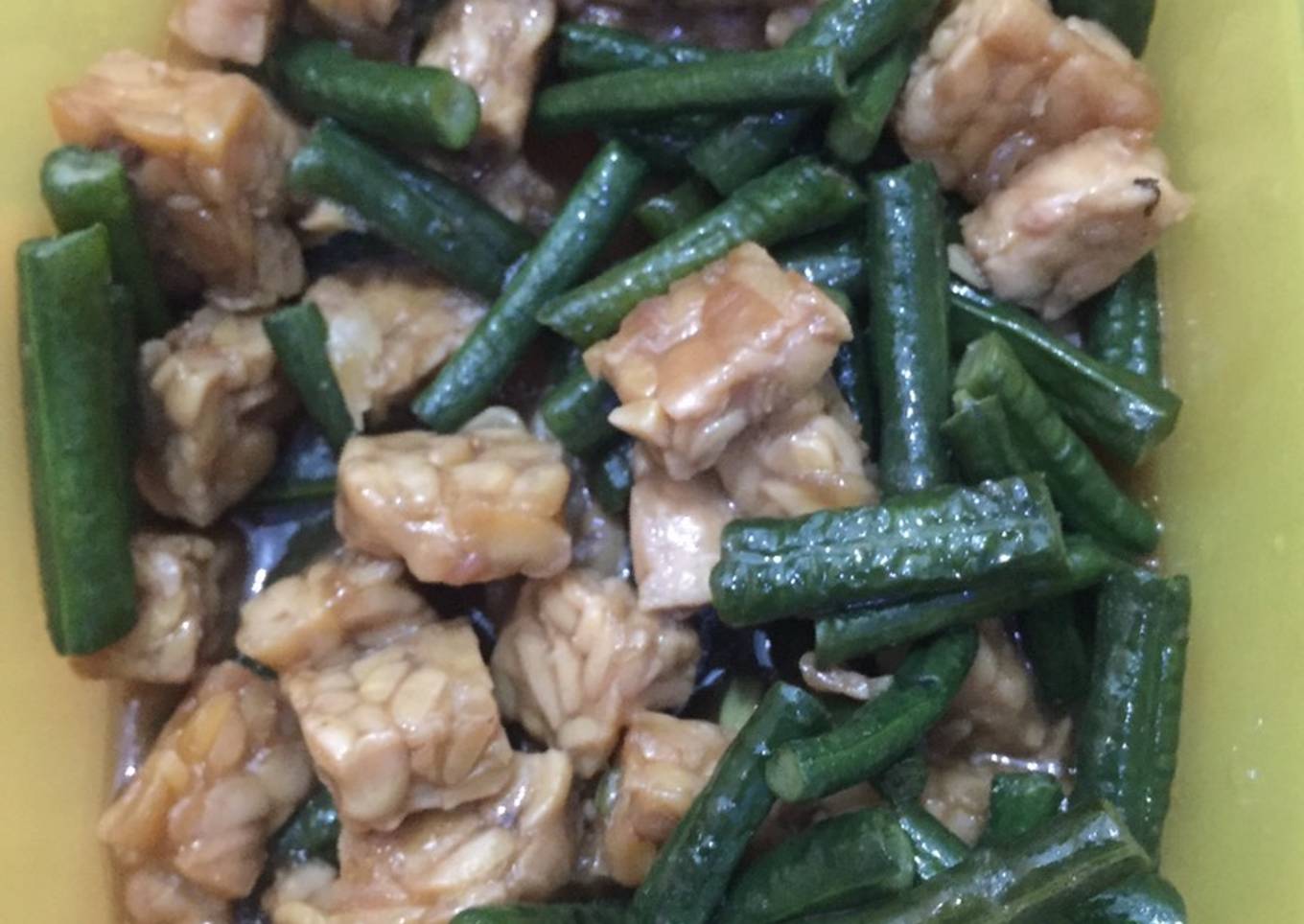 Masakan ala Rumahan Tumis Kacang Panjang Tempe Saos Tiram
