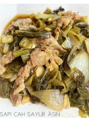 Foto resep Sapi cah Sayur Asin