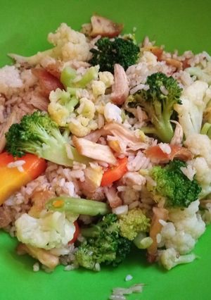 Foto resep Nasi goreng ayam sayur sehat