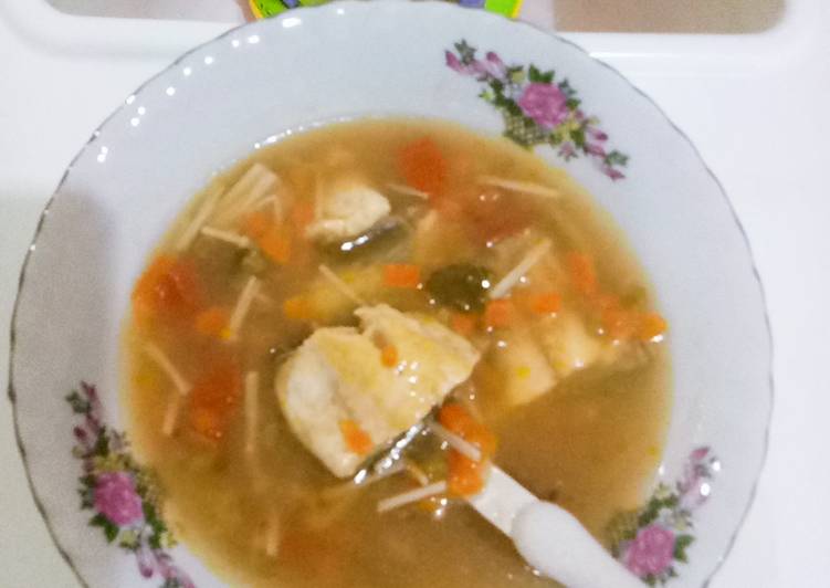 Resep Mpasi 11m+ soup ikan kakap putih Anti Gagal