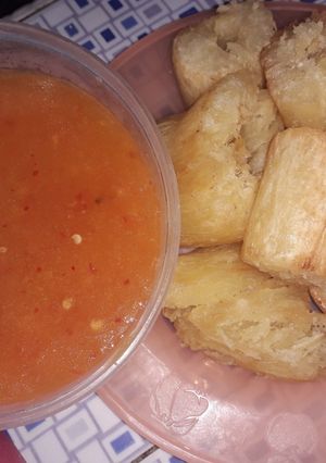 Foto resep Singkong goreng merekah krispi