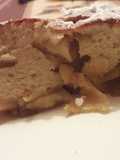 Kuchen de manzanas volteado