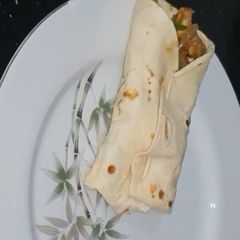 A picture of Chicken fajita wrap (tortilla).