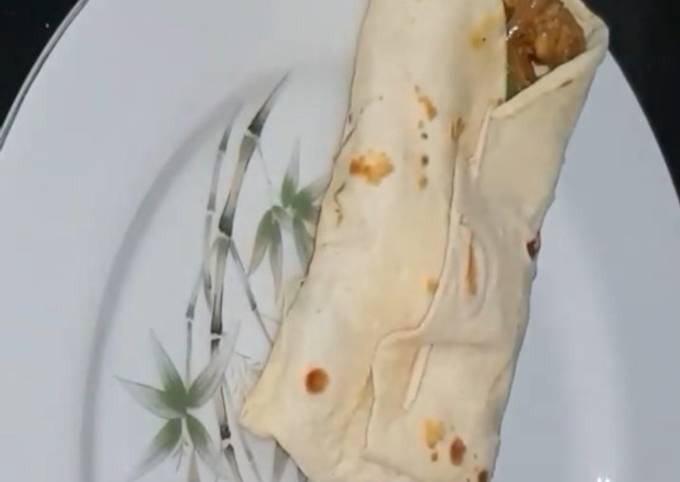 Chicken fajita wrap (tortilla)