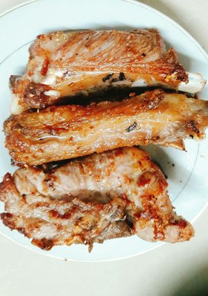 Hình của món Sườn muối sả.