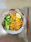 Pad Thai with Chicken and Tofu