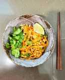 Pad Thai with Chicken and Tofu