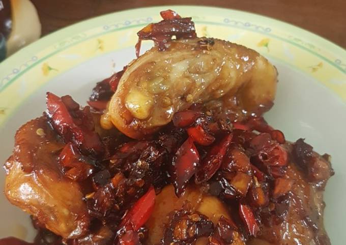 Ayam Kecap Pedas Panggang Simple