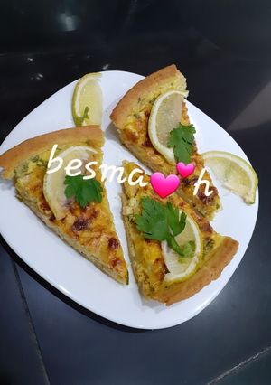 صورة لوصفة كيش بالدجاج