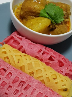 A picture of Net Crepes (with Chicken curry).