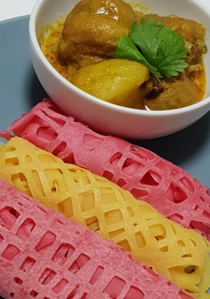 A picture of Net Crepes (with Chicken curry).