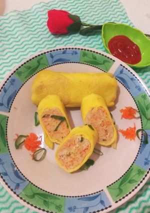 Foto resep Telur gulung isi ayam cincang
