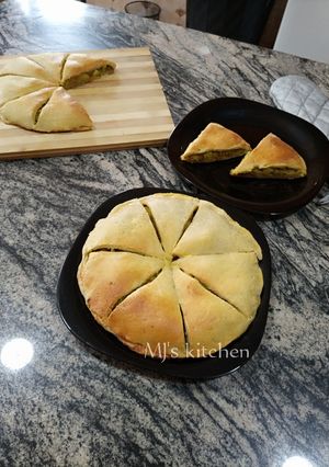 A picture of Veggie fish pie.