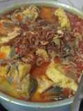 Lodeh / sayur santan jantung pisang tahu Telur