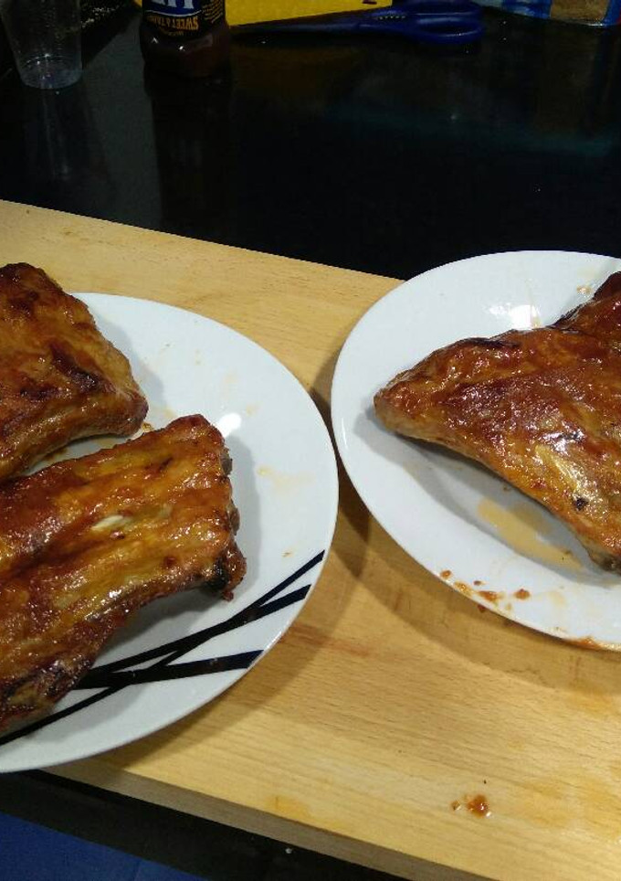 Una foto de Costillas barbacoa