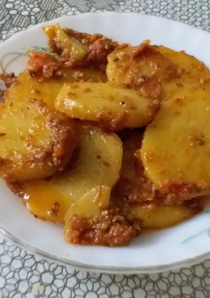 A picture of Aloo Ki Patri.
