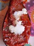 Berenjenas asadas con salsa