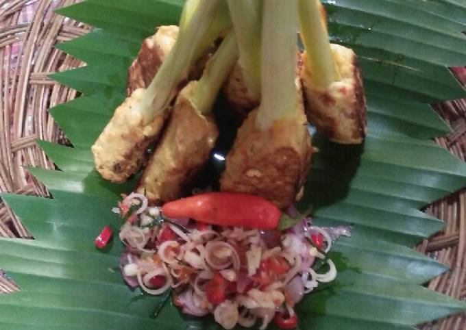 Sate lilit sambal matah