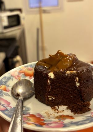 Una foto de Torta de chocolate keto (sin horno)