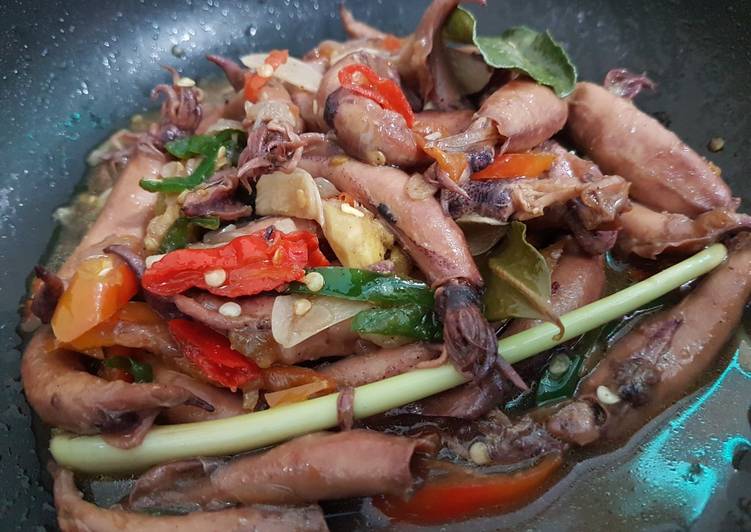 Resep Cumi Asin Saos Tiram, Enak