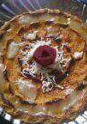 A picture of Singhade Ki Khuba Rotiwith Masala Curd.