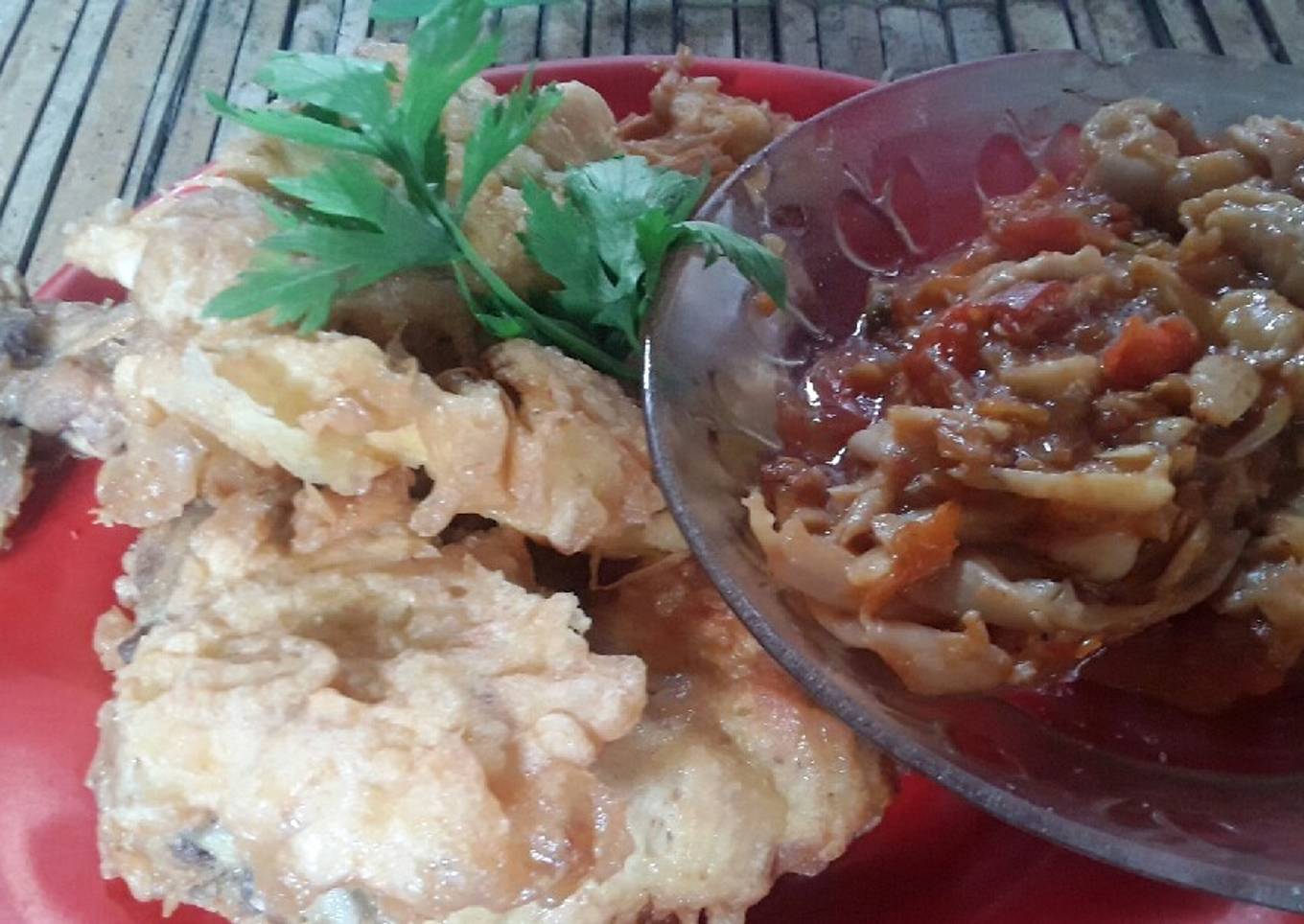 Ayam Balut Telur Sambal Njamur